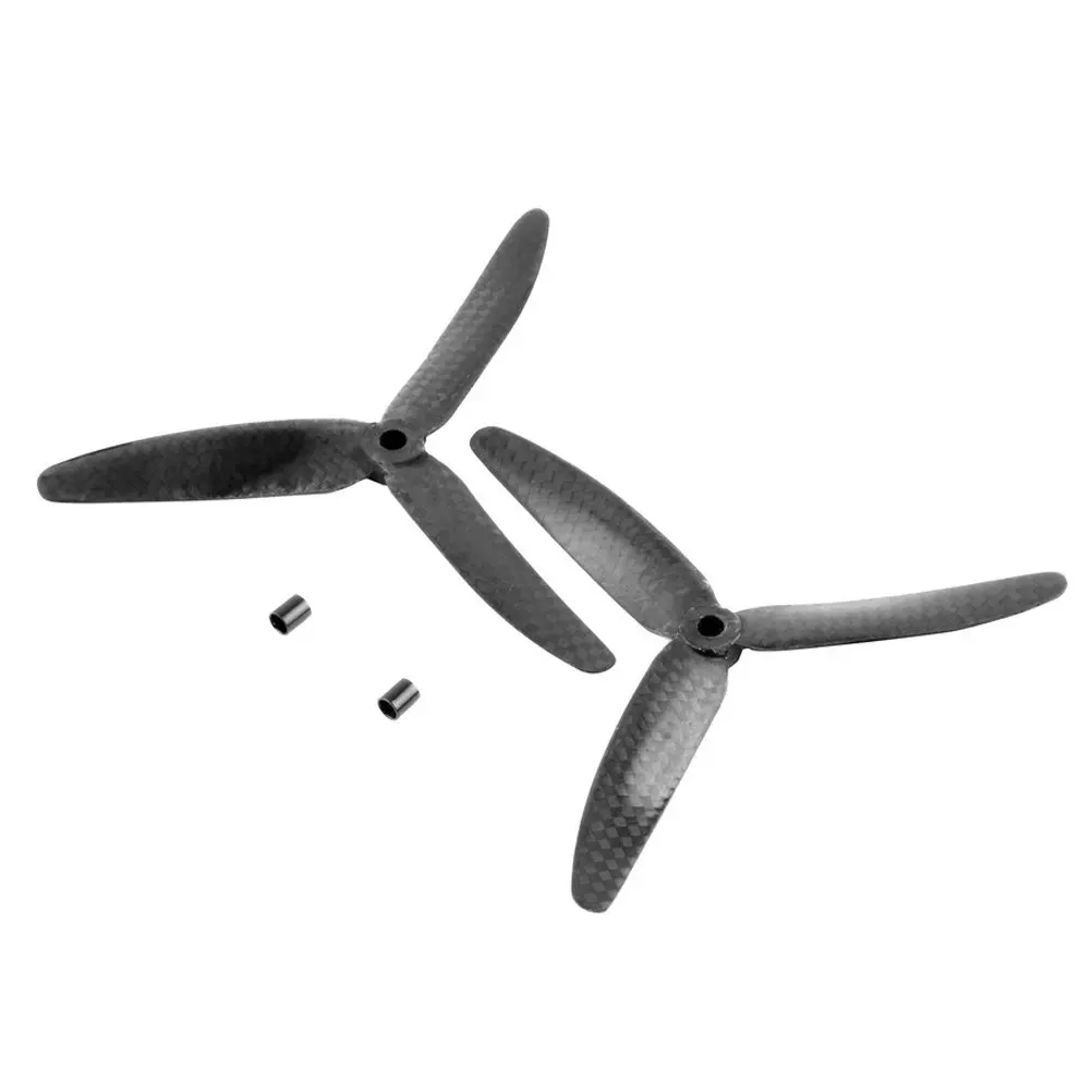 

A Pair of 5030 5x3 Carbon Fiber 3-Blades Propeller Props CW CCW for RC Quadcopter Black