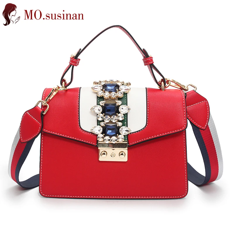 Женские сумки через плечо, роскошные сумки, женские сумки, дизайнерские модные кожаные сумки через плечо, женские сумки-мессенджеры с бриллиантами, красные