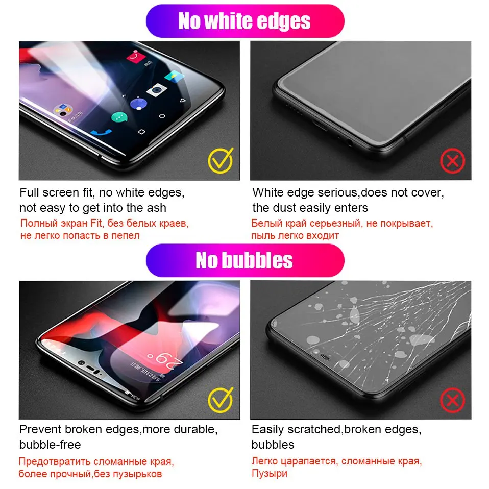 6D Tempered Glass For One Plus Oneplus 6t 5t 5 6 Full Cover Oneplus6t Protective Glass For Oneplus 6t 5t 5 6 Screen Protector 5D (4)