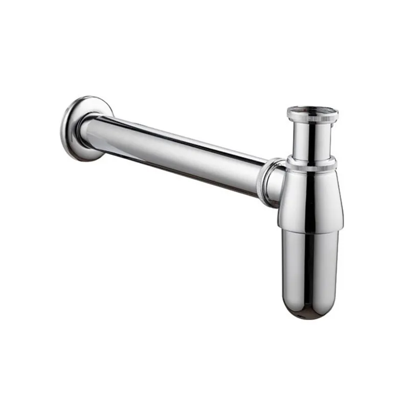 Billige Bagnolux Luxuriöse P trap Alten Stil Massivem Messing Wand Siphon Siphon Mit Waschbecken Ablaufgarnitur Sanitär Rohr fabrik Direkt
