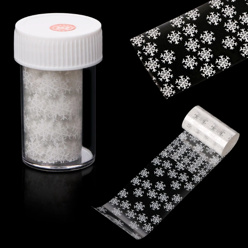 

New Christmas Snowflake Nail Art Tips Sticker Decal Full Wraps DIY Decorations