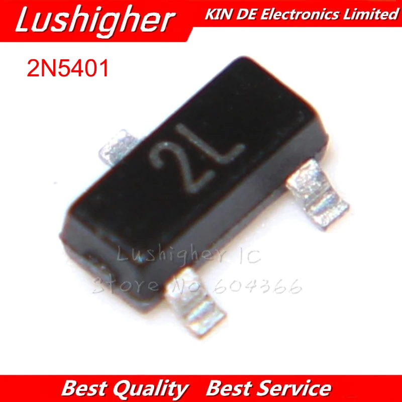 100 шт. 2N5401 2L MMBT5401 SOT23 SOT23-3 BJT PNP новый оригинальный транзистор | Электронные