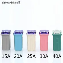 Shhworld Sea микро м прямоугольник предохранитель мини размер автомобильный предохранитель 15A 20A 25A 30A 40A для Ford Lewin Toyota HYUNDAI LINCOLN