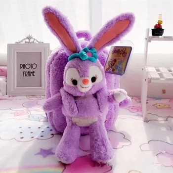 

NEELUCKY Duffy Bear New Friend StellaLou Ballet Rabbit Stella Plush Bag Removable Plush Toy Backpack Cartoon Children Backpack