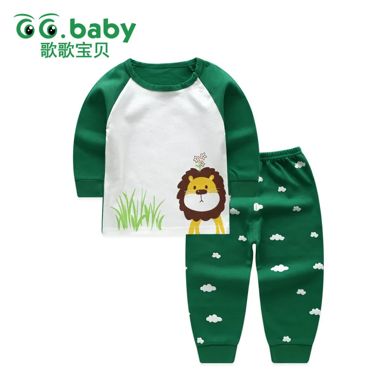 

Lion Casual Kids Boys Suits Long Sleeve Childrens Kids Teens Girl Clothes Sets Pajamas For Baby Boy Clothing Set Pants Outfits