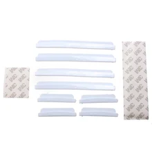 EDFY 8 шт. защитные щитки для края автомобильной двери отделка молдинг защита полосы царапин протектор белый