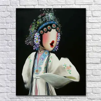 Peking opera canvas oil painting chines sexy lady picture cute art hand painted oil painting canvas wall art home decor hair Peking opera canvas oil painting chines sexy lady picture cute art hand painted oil painting canvas wall art home decor hair