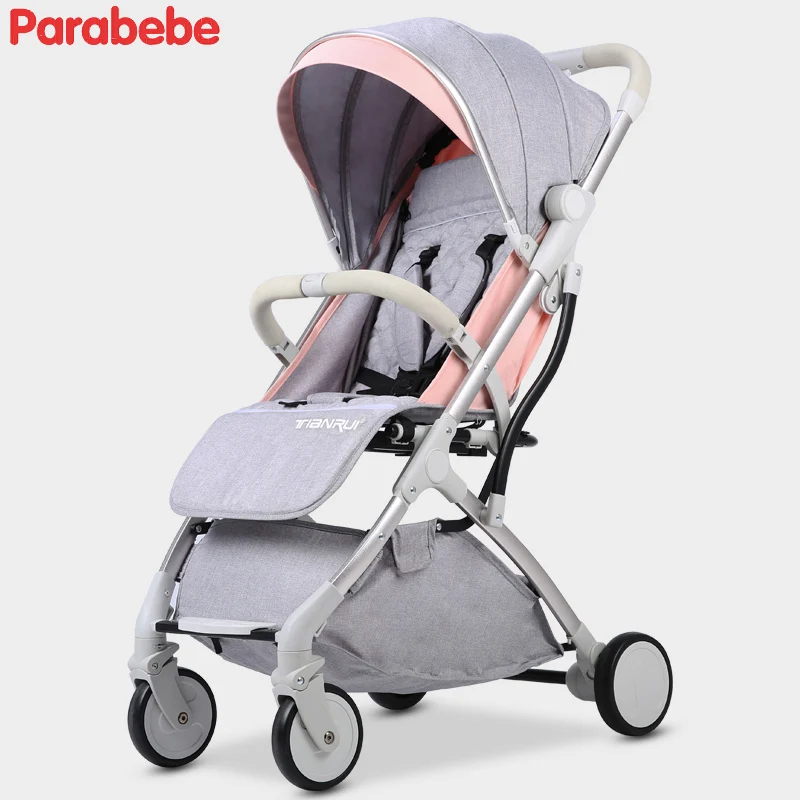 stroller with big storage basket