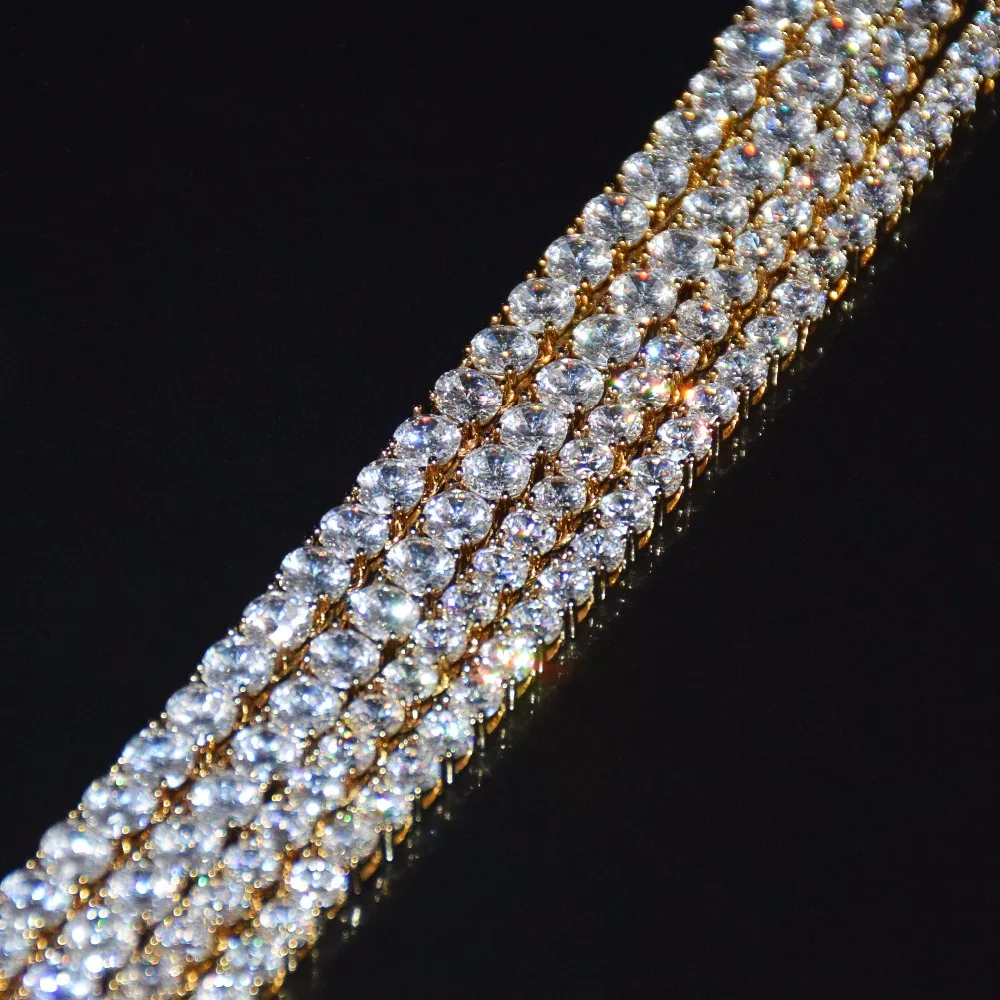 4mm 5mm 6mm 1 Row Tennis Chain Zircon 