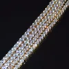4mm 5mm 6mm 1 Row Tennis Chain Zircon Necklace Hip Hop Jewelry Gold Color Copper Material Men Rock Link 18inch 20inch ► Photo 3/6