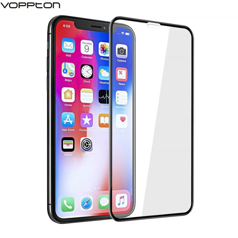 Vopton Защитная пленка для экрана iPhone Xr Xs Max стеклянная 9h Взрывозащищенная Защита от