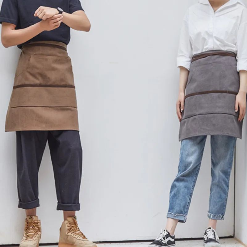 Washed Canvas Waist Apron E10-6