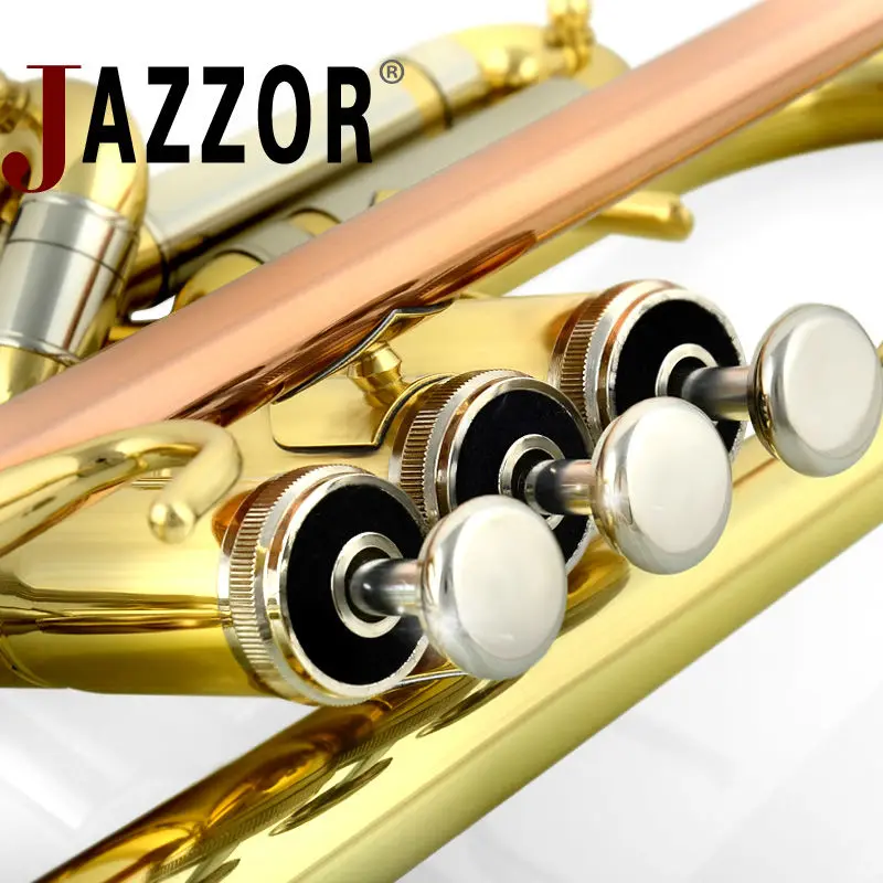 JAZZOR JBTR 601 professional B плоская труба улучшенный Высококачественный золотой лак с