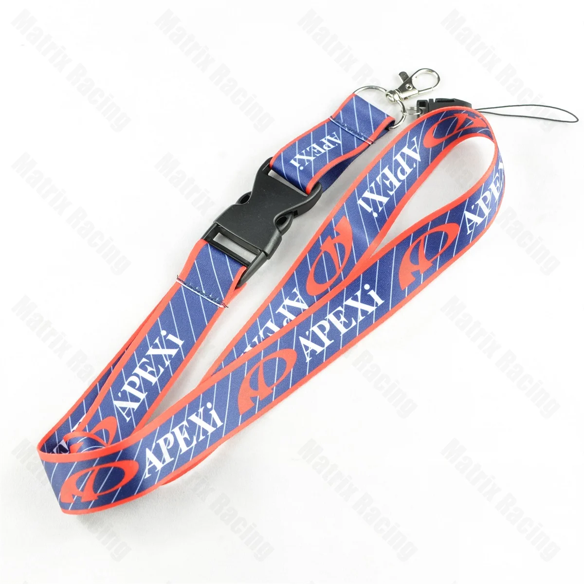 

JDM Style APEXY Cellphone Lanyard JDM Racing Car Keychain ID Holder Mobile Neck Strap with Quick Release