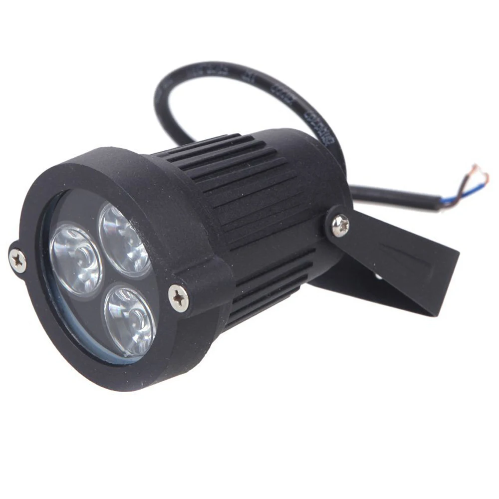 

6W LED lawn light emitters with stakes spotlight IP65 waterproof outdoor garden pond parkland Warm White AC85 - 265V