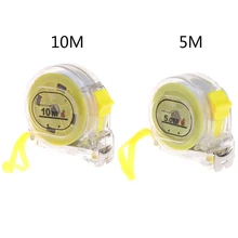 5 м 10 м Выдвижная рулетка прозрачная Метрическая стальная сантиметровая лента, измерительная линейка