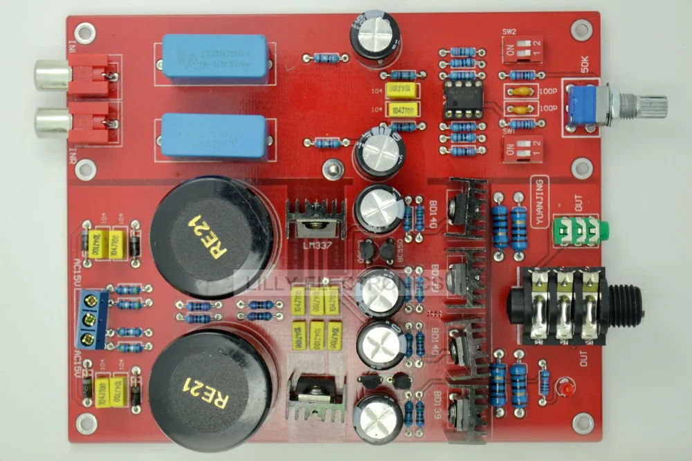 Усилитель для наушников BD139 BD140 LM833 Lehmann LM317 LM337 NOVER10000UF/35 v* 2