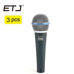 Бесплатная доставка Beta58a Professional Beta 58 58A Clear Sound ручной проводной микрофон караоке ETJ