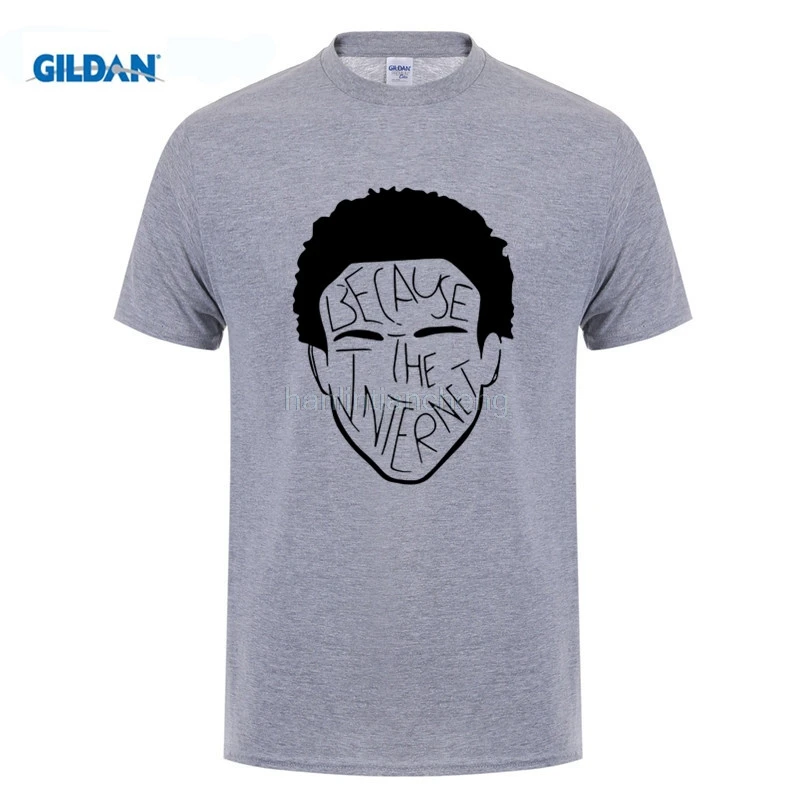 

Mens t shirts Because the Internet T Shirt Childish Gambino 3005 Donald Glover Hip Hop Rap Cotton short sleeved t-shirt