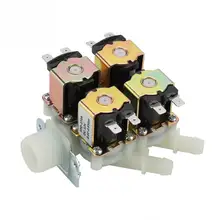 DC 12 В DN20 G3/" Электрический электромагнитный клапан 1 в 4 из пластиковый электромагнитный клапан нормально закрытый сливной клапан