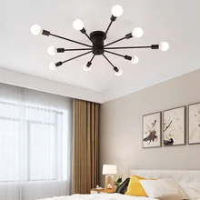 Винтажные светодиодные люстры, промышленные люстры Эдисона, светильники E27 Chander, светильники Chandler, освещение, металлический паук, потолочный светильник