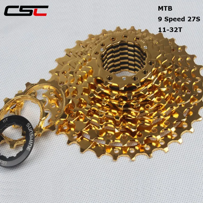 SUNSHINE 9 Speed Cassette 11 32T 27S Freewheel Bicycle