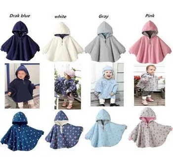 

Spring&Autumn Fashion Cute Warm Two-sided Outwear Cloak Floral Combi mini Infant Baby Coat Children's Clothing