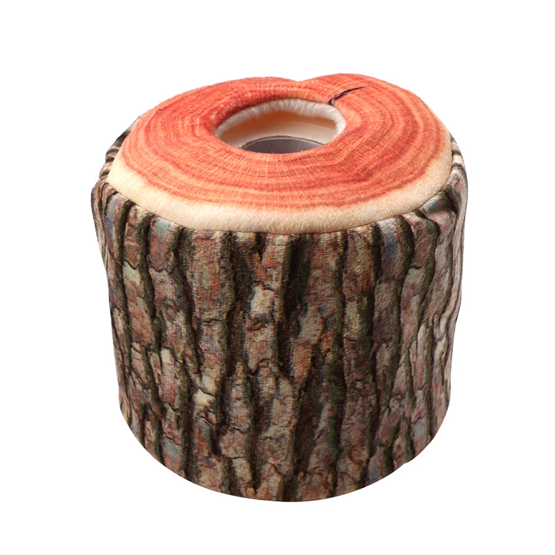 Короткие Плюшевые коры дерева моющиеся хранения легкий бумажный чехол декоративная Праздничная салфетка моделирование Искусство ремесло коробка ткани офис - Цвет: 1 pc
