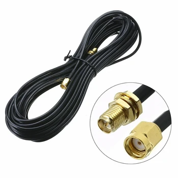 

9m Standard RP-SMA Male to Female MF Jack Wifi Antenna Extension Cable Lead Wire Gold Plated High Quality Pro Supplies universal