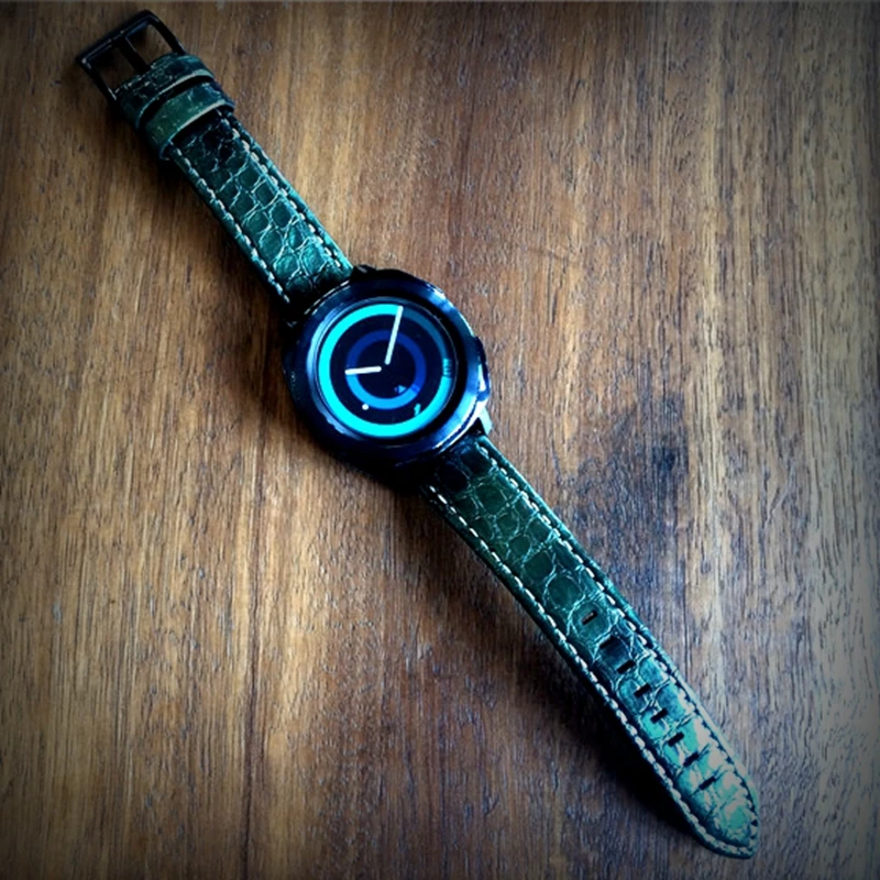 Ремешок из натуральной кожи для Samsung Gear S2 Sport Classic 20 мм|Ремешки часов| |