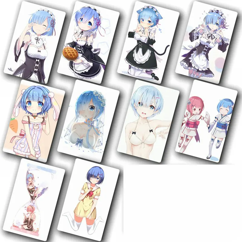 Re: Zero Kara Hajimeru Isekai Seikatsu Sticker 100pcs Different Style Anime Stickers Bus ID Waterproof Card Stikers Classic Toys