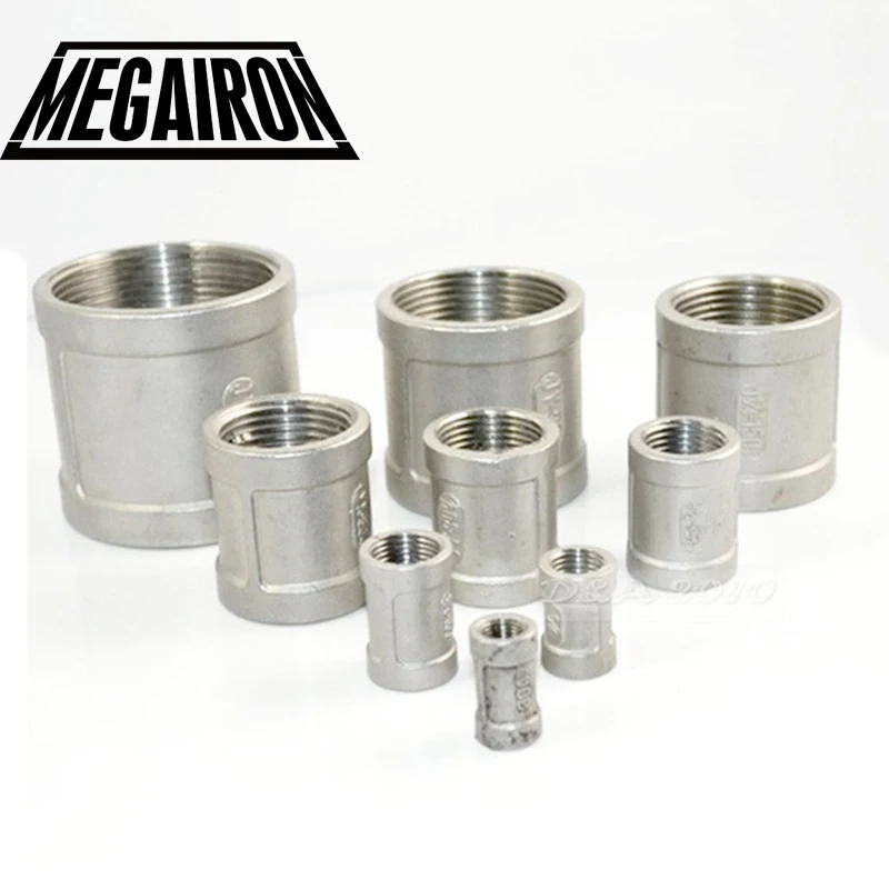 Парные фитинги для труб MEGAIRON 1/2 дюйма с Резьбой F/F нержавеющая сталь SS304 длина 33 мм