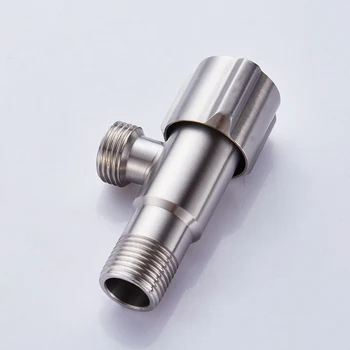 

304 stainless steel triangle valve cold and hot water one out of the full copper thickening explosion proof 4 water heater water