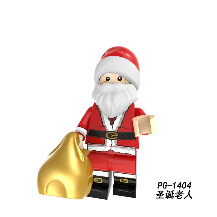 

Single Sale Super Heroes Christmas Santa Claus Mini Action Figure Model Bricks Building Blocks Children Toys Kids Gift PG1404