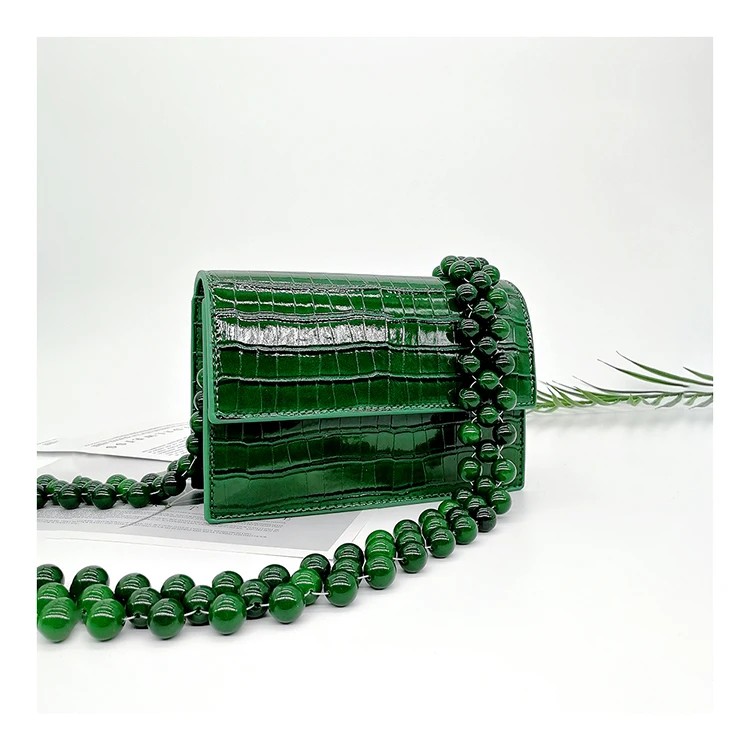 Contas de corrente padrão de crocodilo bolsa