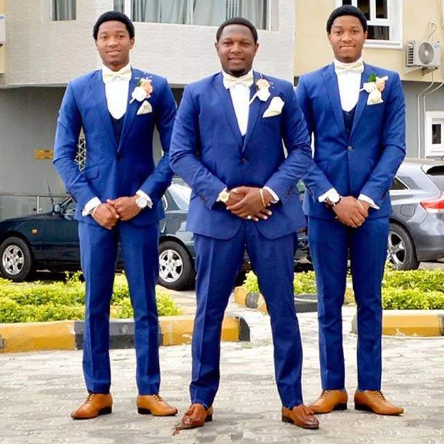 groomsmen attire royal blue