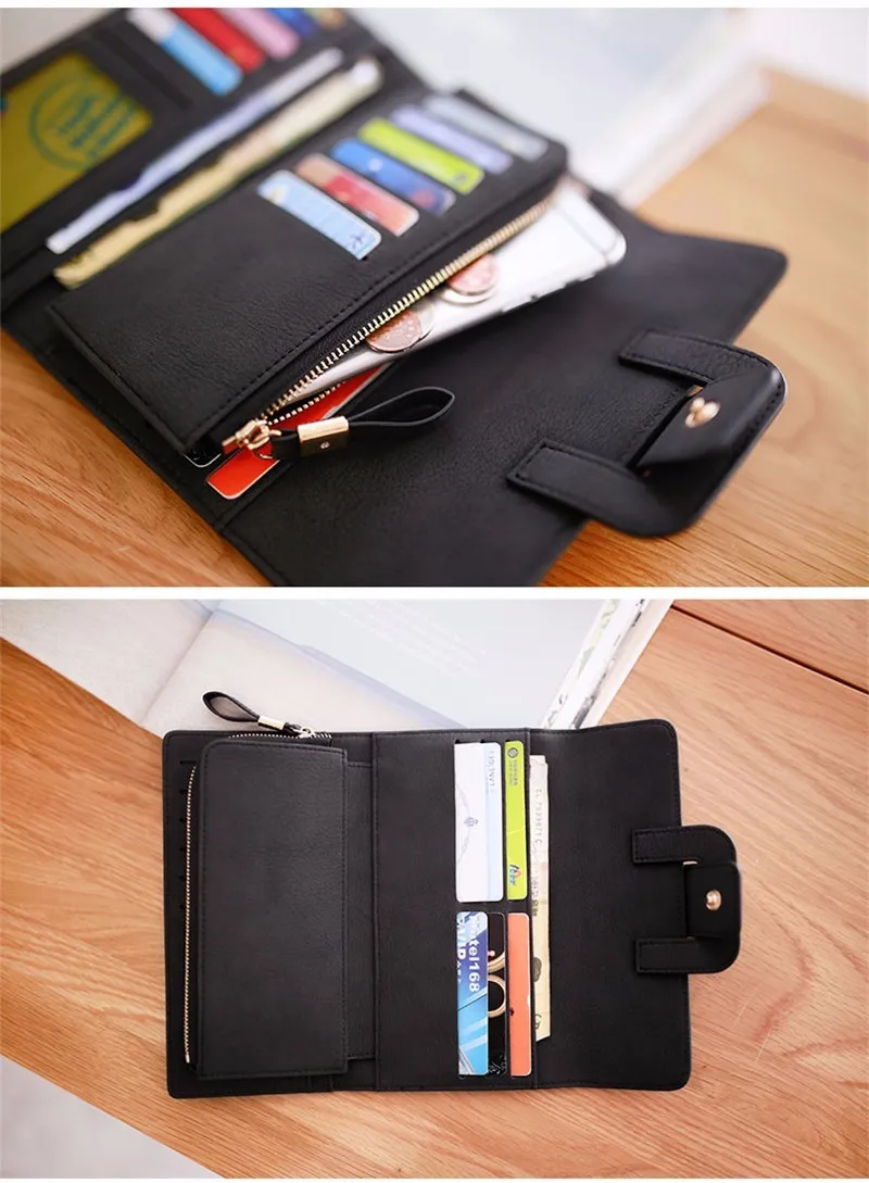 Multi-card holder long wallet packaging