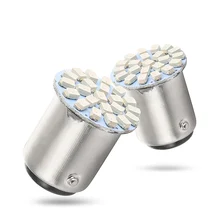 2 шт. Автомобильный светодиодный светильник T25 1157 22 SMD Canbus светильник белого, красного, желтого цвета задний стоп-сигнал сигнальный светильник 6000K Автомобильный светодиодный светильник 12 В