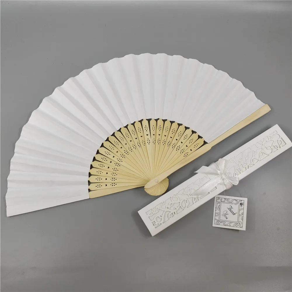 Personalized Chinese Hand Paper Fans Pocket Folding Bamboo Fan Wedding Hand Fans Folding Chinese