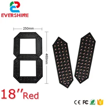 7-сегментный светодиодный Номер модуля 18 дюймов, цвета: красный, зеленый, светодиодный масло чеснка цифровой знак диссалали часы модуль