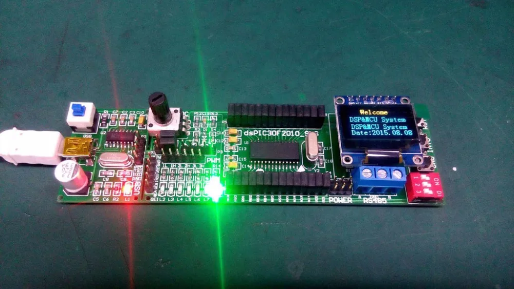 

DsPIC NEW dsPIC experimental board DSP system dsPIC30F2010 NEW board