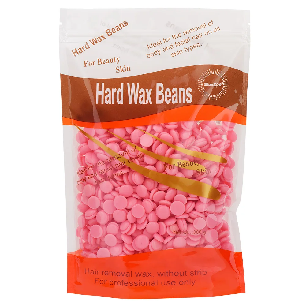 Blue ZOO Hard Wax Beans 300g No Strip Depilatory Wax Bean Hot Film