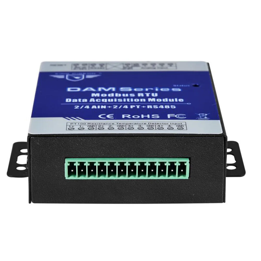 RS485 Modbus RTU модуль 2 канальный PT100 сопротивление термометр входы регистратор данных