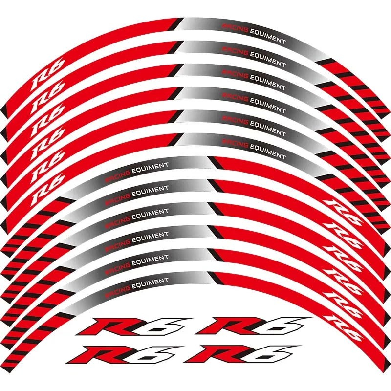 Высококачественная наклейка для колес мотоцикла Наклейка светоотражающий обод велосипед подходит для YAMAHA YZF R6 YZF1000 YZF-R6