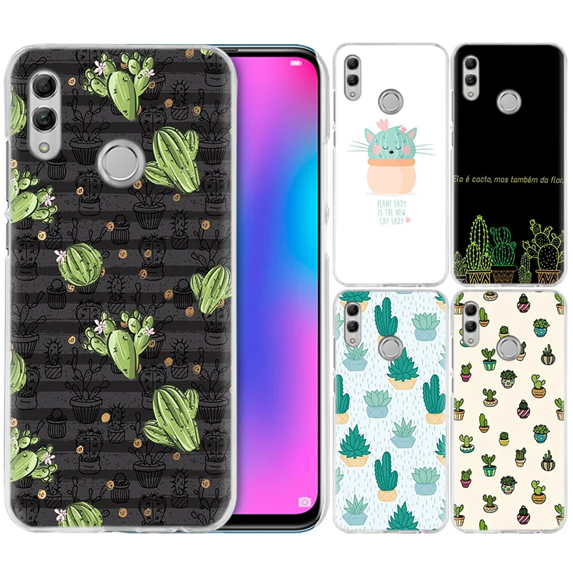

Cactus Vintage Flower Case for Huawei Honor 8X Y9 9 10 Lite Play 7C 8C 8S 8A 7S 7A Pro V20 20i Y6 Y7 Y5 2019 Hard PC Phone Cover