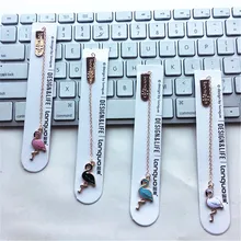 Креативный мультфильм подвеска «Фламинго» Закладка канцелярский школьный офисный поставка Канцтовары для записей подарочная бумага книга маркер Скрапбукинг