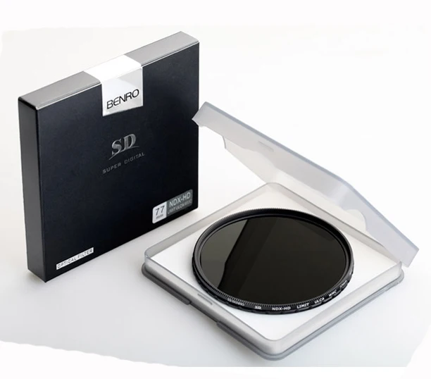 

Benro 67mm 72mm 77mm 82mm Variable ND ND2-ND128 1-7STOP SD-NDX Round ND Filter Density Grey Filter Optical Glass