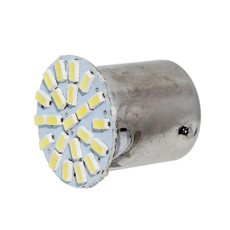 1157 P21/5 Вт BAY15D 22 SMD светодиодный тормозной башмак вагона светильник хвост боковой индикатор лампы 22smd авто парковочная Лампа дневного светильник белый 12V