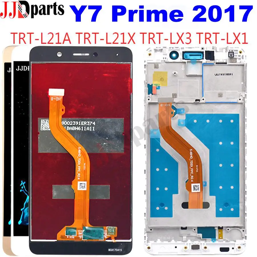 

Original For Huawei y7 2017 LCD Display Touch Screen Digitizer Assembly Huawei TRT-LX1 Screen With Frame For Huawei Y7 2017 lcd
