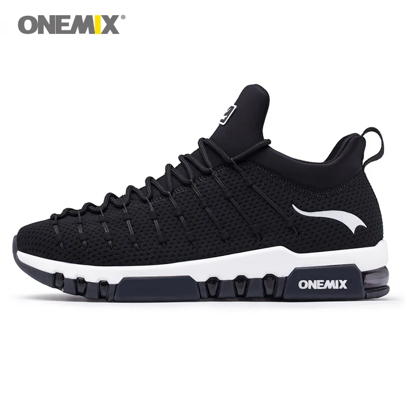 ONEMIX/Новинка; Мужская прогулочная обувь; женские дизайнерские спортивные кроссовки; белые кроссовки для тенниса; кроссовки для бега - Цвет: Black L
